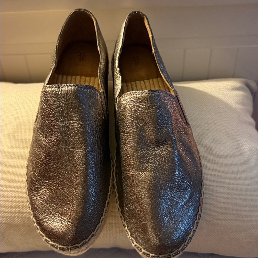 Frye Metallic Loafers